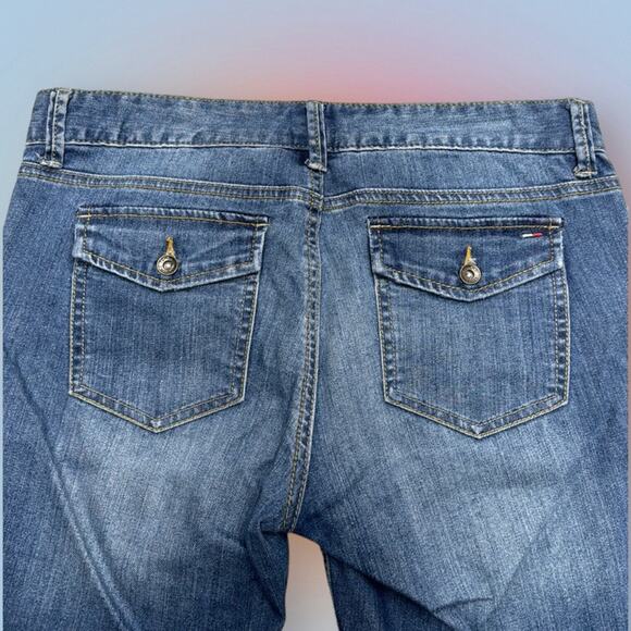 TOMMY HILFIGER Women’s 6 Short BOOTCUT Blue Jeans - Picture 3 of 3